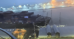 ATSB Releases Interim Report On Maersk Shekou’s Crash Into Berthed Tall Ship