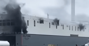 Video: Fire Erupts Aboard World’s Largest Short-Sea Ro/Ro Ship