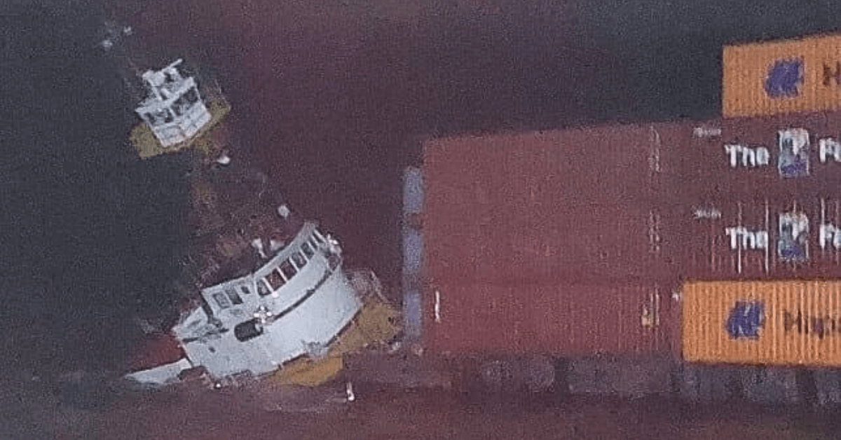 Sinking Tug