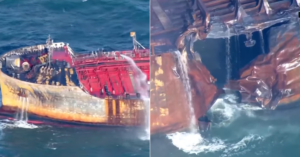 Damaged Tanker Heads To Port Of Great Yarmouth After Deadly North Sea Collision