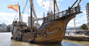 Replica Of Christopher Columbus’s Famous Ship Arrives In London For The First Time