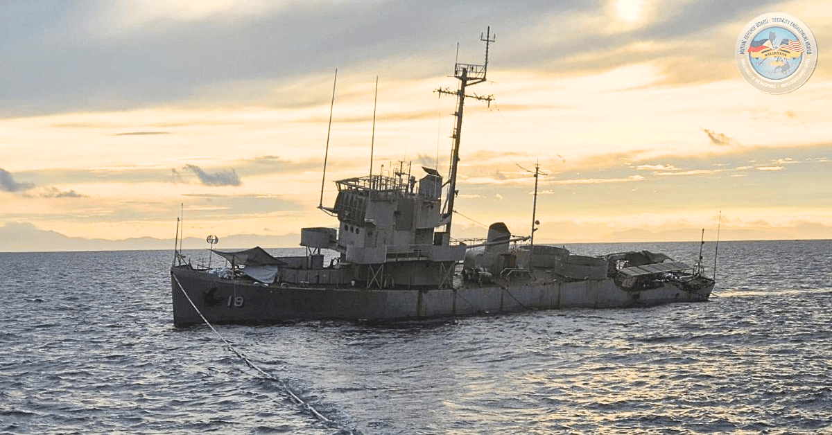 Sinking Warship