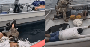 Watch: U.S. Coast Guard Seizes Suspected Smuggling Boat in the Eastern Pacific