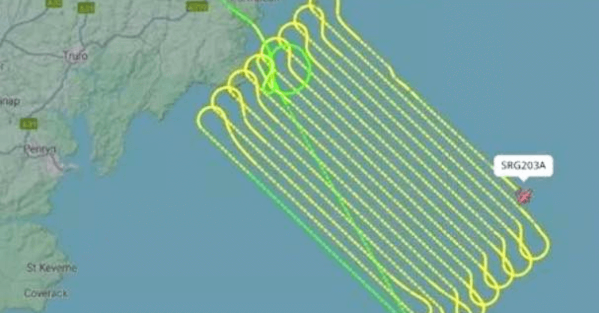 Aerial search pattern