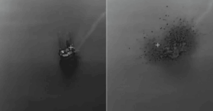 Video: Russian Supersonic Missile Hits Ukrainian-Controlled Drilling Platform In Black Sea
