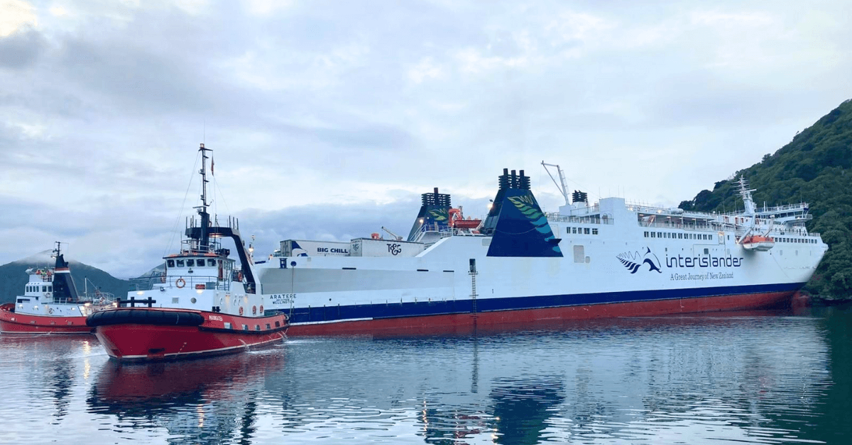 Interislander ferry grounding