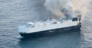 Burning Car Carrier "Morning Midas" Carrying Over 3000 Vehicles Sinks Off Alaska