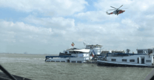 CMA CGM Feeder Hits Barge On River Scheldt, Injures 1 & Throws 2 Overboard