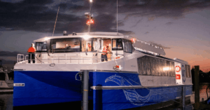 Auckland’s First Fully Electric Passenger Ferry Hits The Water