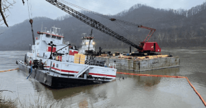 Towboat Grounds After Captain Fails To Spot Charted Submerged Jetty On Ohio River