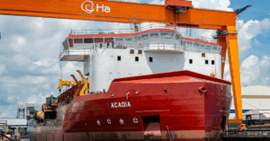U.S. Launches First Jones Act Subsea Rock Installation Vessel ‘Acadia’