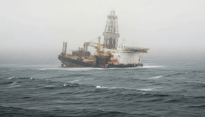 oil drill barge