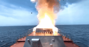 Russian Navy Frigate Launches Cruise & Anti-Ship Missiles In Sea of Japan