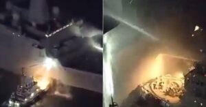 Video: US Navy Ship Catches Fire Off Okinawa, Two Sailors Injured