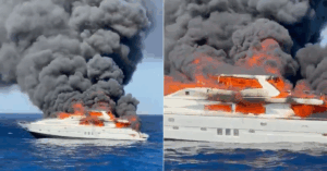 Video: Luxury Superyacht ‘Da Vinci’ Sinks After Catching Fire Off Formentera