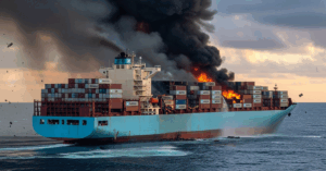Crew Stops Fire From Spreading On 19,000-TEU Maersk Ship Off Liberia