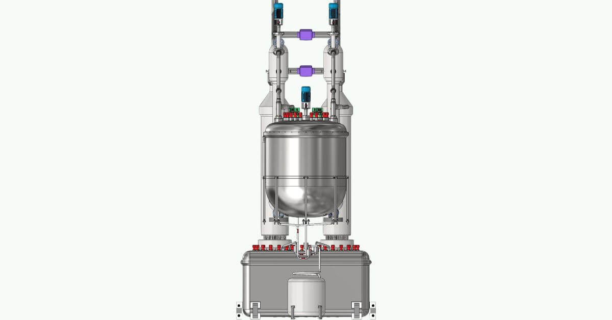 Conceptual diagram of a salt reactor system