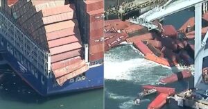 Video: Nearly 70 Shipping Containers Topple From Cargo Ship At Port Of Long Beach