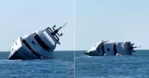 Watch: $1 Million Luxury Yacht Sinks Just After Launch At Turkish Shipyard