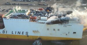 Engine Room Fire Leaves Car Carrier Drifting Without Power In The English Channel
