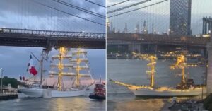 Mexican Navy Ship Sets Sail After 6 Months of Repairs Following Crash With Brooklyn Bridge That Killed 2
