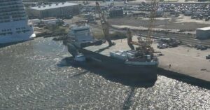 Oil Spill Forces Closure Of Galveston Ship Channel After Vessel Hits Pier