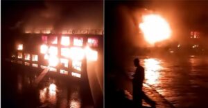 Massive Fire Erupts On Cruise Ship Carrying Over 200 Tourists On River Nile In Egypt