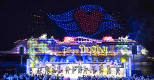 Disney Cruise Line Welcomes New Ship 'Disney Destiny' With Grand Christening In Florida