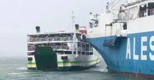 Ro-Ro Passenger Ship Loses Control, Hits Moored Vessel At Port of Jolo in the Philippines