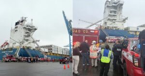 Four Crew Injured After Engine Room Fire On Cargo Ship At Port Of Wilmington