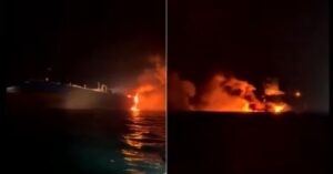 Video: Fire Breaks Out After Explosions Hit Two Russian-Sanctioned Tankers Off Turkey