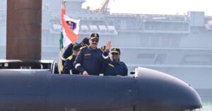 Indian President Droupadi Murmu Undertakes Submarine Sortie On INS Vaghsheer