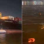 Video: Cargo Ship Collides With Ferries At Port Of Santos; Crew Jump Into Water